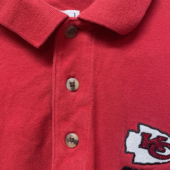 Lee Sport Polo Shirt Mens XL KC CHIEFS  NFL Embroidered Polo - Picture 4 of 5